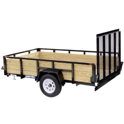 Utility trailer with ramp